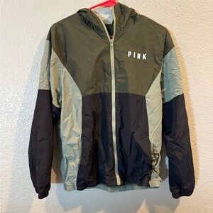 PINK Victoria's Secret Black Windbreaker
